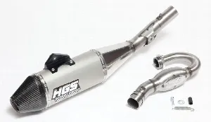 HGS Exhaust system 4T Complete set new design KTM350SX-F 2019-22 Carbon end cap