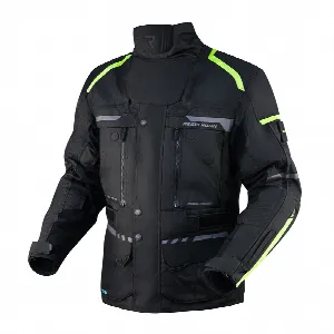 Rebelhorn CUBBY 4 BLACK FLUO YELLOW TEXTILE MOTORCYCLE JACKET