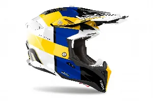 Airoh Helmet Aviator 3 Monarch Blue/Yellow Gloss