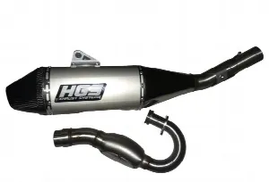 HGS Exhaust system 4T Complete set SX250F 23-.. FC250 23-.. Carbon Grey