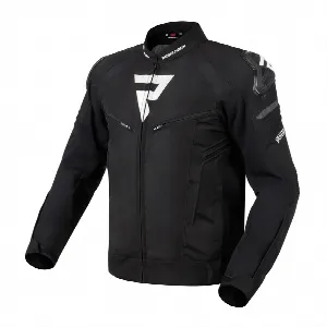 Rebelhorn VANDAL BLACK WHITE TEXTILE MOTORCYCLE JACKET