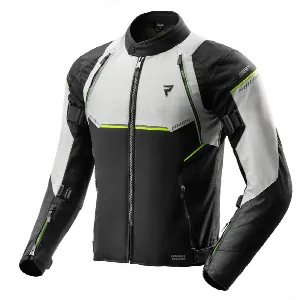 Rebelhorn SWIFT LIGHT GREY FLUO YELLOW TEXTILE MOTORCYCLE JACKET