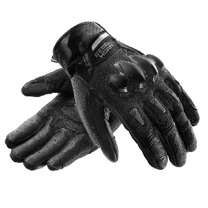 Rebelhorn DEFENDER BLACK MOTORCYCLE GLOVES