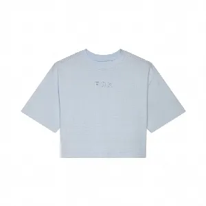 FOX T-SHIRT FOX LADY WORDMARK OS CROP TEE PALE BLUE