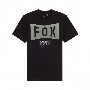 FOX T-SHIRT FOX TYPEFACE PREM BLACK