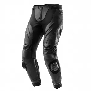 Rebelhorn INFERNO BLACK LEATHER MOTORCYCLE PANTS