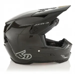 6D Helmet ATR-3 Solid Gloss Black FIM