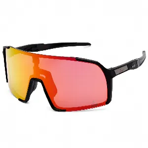 Amoq Asteroid Sunglasses Black - Purple Red Mirror