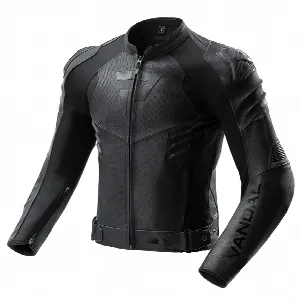 Rebelhorn VANDAL 2 BLACK LEATHER MOTORCYCLE JACKET