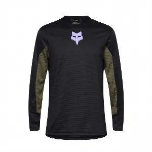 FOX BICYCLE SHIRT LONG-SLEEVED FOX JUNIOR DEFEND PARK BLACK