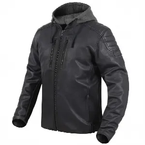 Rebelhorn IMPALA VINTAGE BLACK LEATHER MOTORCYCLE JACKET