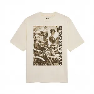 FOX T-SHIRT FOX CIRCA 74 OVERSIZED OFF WHITE