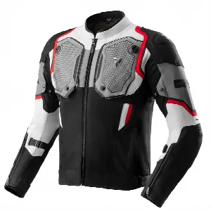 Rebelhorn BORG 2 BLACK GREY RED TEXTILE MOTORCYCLE JACKET