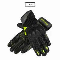 Rebelhorn FLUX 2 WOMEN BLACK FLUO YELLOW MOTORCYCLE GLOVES WXS