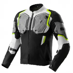 Rebelhorn BORG 2 BLACK GREY FLUO YELLOW TEXTILE MOTORCYCLE JACKET