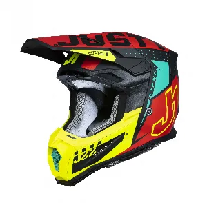 Just1 Helmet J-22 F Falcon Fluo Red/Yellow/Black