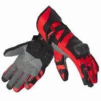 Rebelhorn FIGHTER BLACK FLUO RED MOTORCYCLE GLOVES