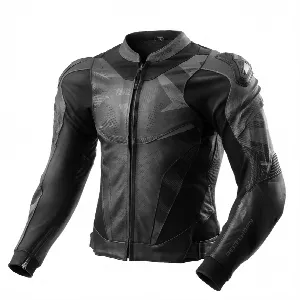 Rebelhorn INFERNO BLACK LEATHER MOTORCYCLE JACKET