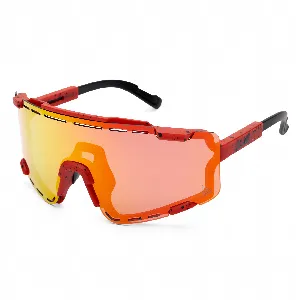 Amoq Align Performance Sunglasses Red Splash - Red Mirror