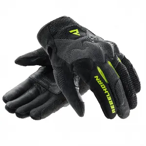 Rebelhorn CORE BLACK GREY FLUO YELLOW MOTORCYCLE GLOVES