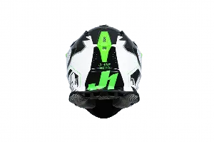 Just1 Helmet J-18 F Hexa Green Fluo/White/Titanium
